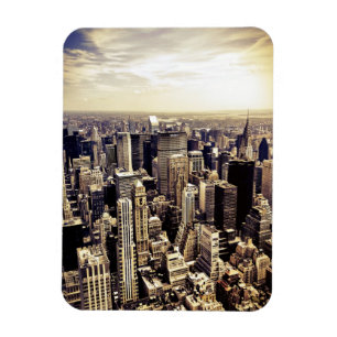 Schöne New- York Citywolkenkratzer-Skyline Magnet