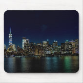 Schöne New York Skyline in der Nacht Mousepad (Vorne)