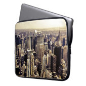Schöne New Yorker Wolkenkratzer Skyline Laptopschutzhülle (Vorderseite Links)