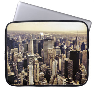 Schöne New Yorker Wolkenkratzer Skyline Laptopschutzhülle
