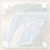 Schöne Niagara Fälle Glasuntersetzer (Rückseite)