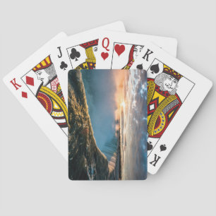 Schöne Niagarafälle bei Sonnenaufgang Spielkarten