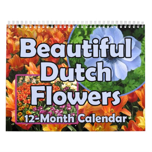 Schöne niederländische Blumen Kalender (Titelbild)