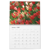 Schöne niederländische Blumen Kalender (Jan 2027)
