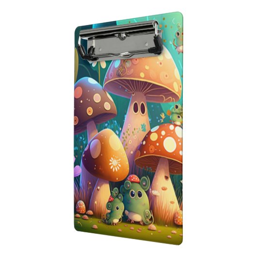 Schöne niedliche Babypilze Mini Klemmbrett (Gewinkelt2)