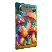 Schöne niedliche Babypilze Mini Klemmbrett (Schrägansicht)