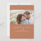 Schöne Niedliche Hochzeit Vielen Dank Foto Dankeskarte (Vorderseite)