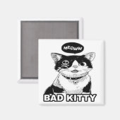 Schöne niedliche lustige coole Katze 1 Magnet (Vorderseite/Rückseite)
