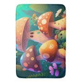 Schöne niedliche Pilze für Kinderzimmer Badematte (Vorderseite Vertikal)