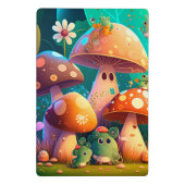 Schöne niedliche Pilze Mini-Zwischenablage Mini Klemmbrett (Rückseite)