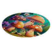 Schöne niedliche Pilze Schneidebrett (Ecke)