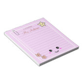 Schöne Niedliche Pink Teacher Wertschätzung Notizblock (angewinkelt)