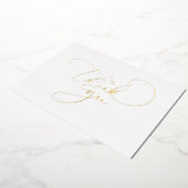 Schöne Niedliche Skriptkalligraphie Vielen Dank Folieneinladung (Gedreht)