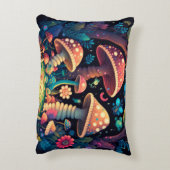 Schöne niedliche Zauberpilze Dekokissen (Rückseite(Vertikal))
