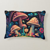Schöne niedliche Zauberpilze Dekokissen (Rückseite)