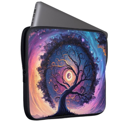 Schöne Night Sky Illustration Laptopschutzhülle (Vorne Rechts)