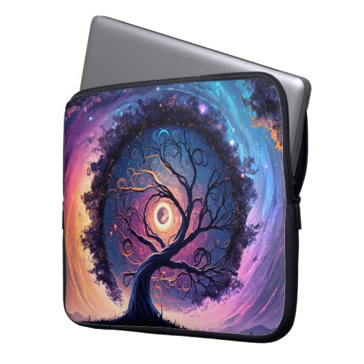 Schöne Night Sky Illustration Laptopschutzhülle (Vorderseite Links)