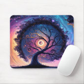 Schöne Night Sky Illustration Mousepad (Mit Mouse)