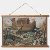 Schöne Noah's Ark detaillierte Ölgemälde Repro Wandteppich Mit Holzrahmen (Vorne)