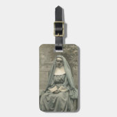 schöne Nonne Gepäckanhänger (Vorderseite vertikal)