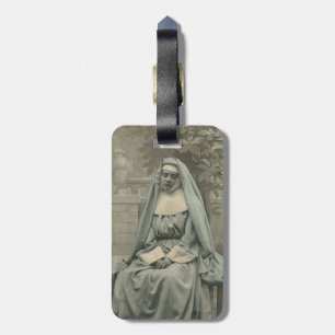schöne Nonne Gepäckanhänger