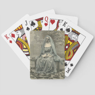 schöne Nonne Spielkarten