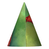 Schöne Northern Red Kardinal Bird Malerei Art Partyhütchen (Rückseite)