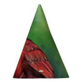 Schöne Northern Red Kardinal Bird Malerei Art  Partyhütchen (Rechts)