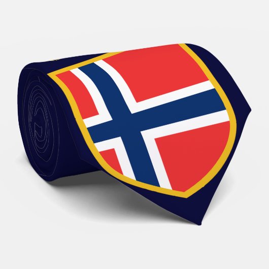 Schöne Norwegen-Flagge Krawatte (Gerollt)