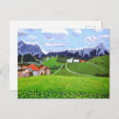 Schöne Norwegenkarte Postkarte (Vorne/Hinten)