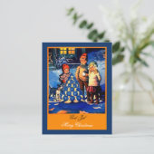 Schöne norwegische Kinder zu ungewöhnlichen Weihna Postkarte (Stehend Vorderseite)