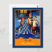 Schöne norwegische Kinder zu ungewöhnlichen Weihna Postkarte (Vorne/Hinten)