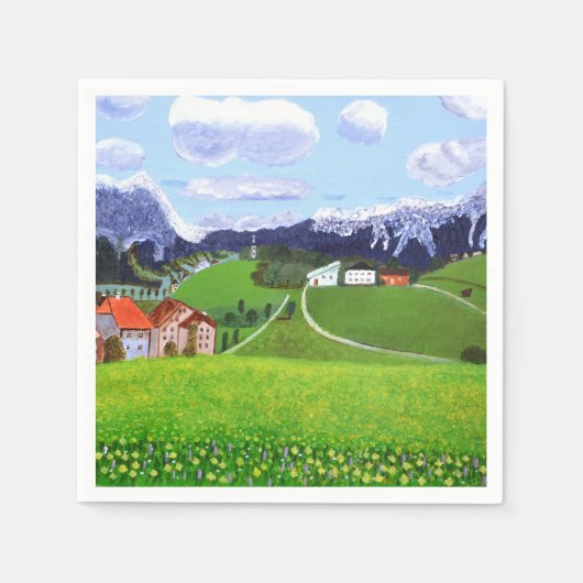 Schöne norwegische Servietten (Vorderseite)