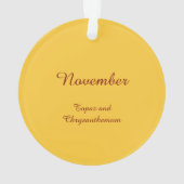 Schöne November Fee in Chrysanthema Ornament (Rückseite)