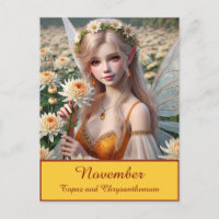 Schöne November Fee in Chrysanthema
