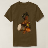 Schöne Nubian mit Trommelfell T-Shirt (Design vorne)
