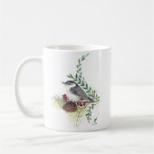 Schöne Nuthatch Bird Art Tasse (Links)