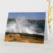 Schöne Ocean Landschaftlich Greeting Card Karte (Gelbe Blume)