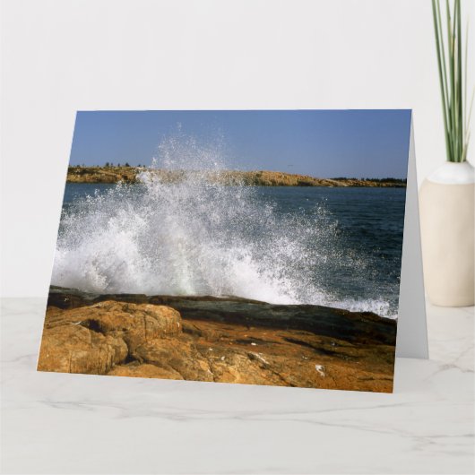 Schöne Ocean Landschaftlich Greeting Card Karte (Vorderseite)
