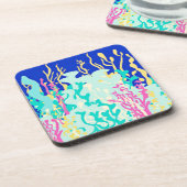 Schöne Ocean Patterns Design. Jetzt kaufen Getränkeuntersetzer (Linke Seite)