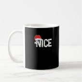 Schöne oder böse passendes Weihnachtsdesign lustig Kaffeetasse (Links)