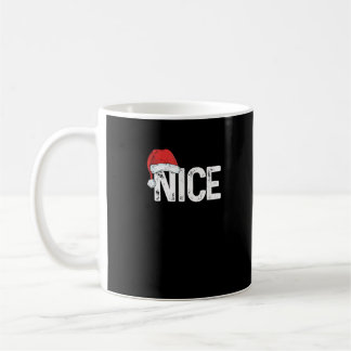 Schöne oder böse passendes Weihnachtsdesign lustig Kaffeetasse