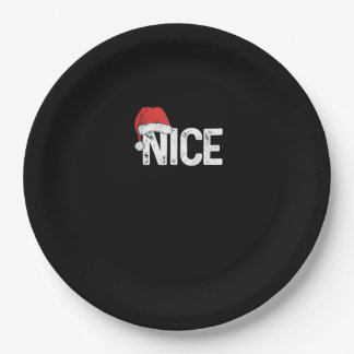 Schöne oder böse passendes Weihnachtsdesign lustig Pappteller