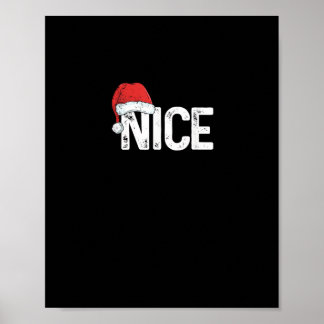 Schöne oder böse passendes Weihnachtsdesign lustig Poster