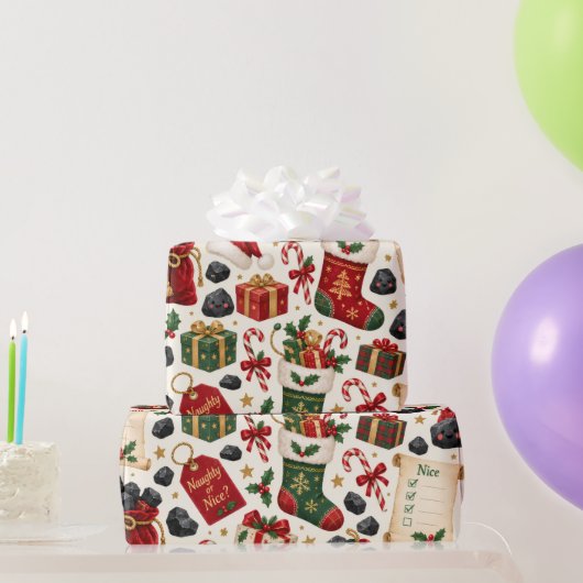 Schöne oder böse Weihnachtspapier Geschenkpapier (Partygeschenke)