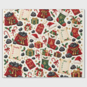 Schöne oder böse Weihnachtspapier Geschenkpapier (Flach)