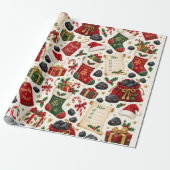 Schöne oder böse Weihnachtspapier Geschenkpapier (Ungerollt)