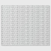 Schöne oder hübsch weiße, handgeschriebene Typogra Geschenkpapier (Flach)