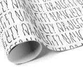 Schöne oder hübsch weiße, handgeschriebene Typogra Geschenkpapier (Rolleneckpunkt)