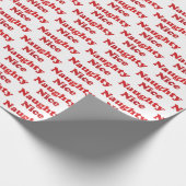 Schöne oder hübsch weiße, moderne Typografie lusti Geschenkpapier (Ecke)